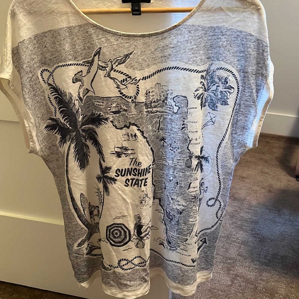 Jcrew linen tshirt